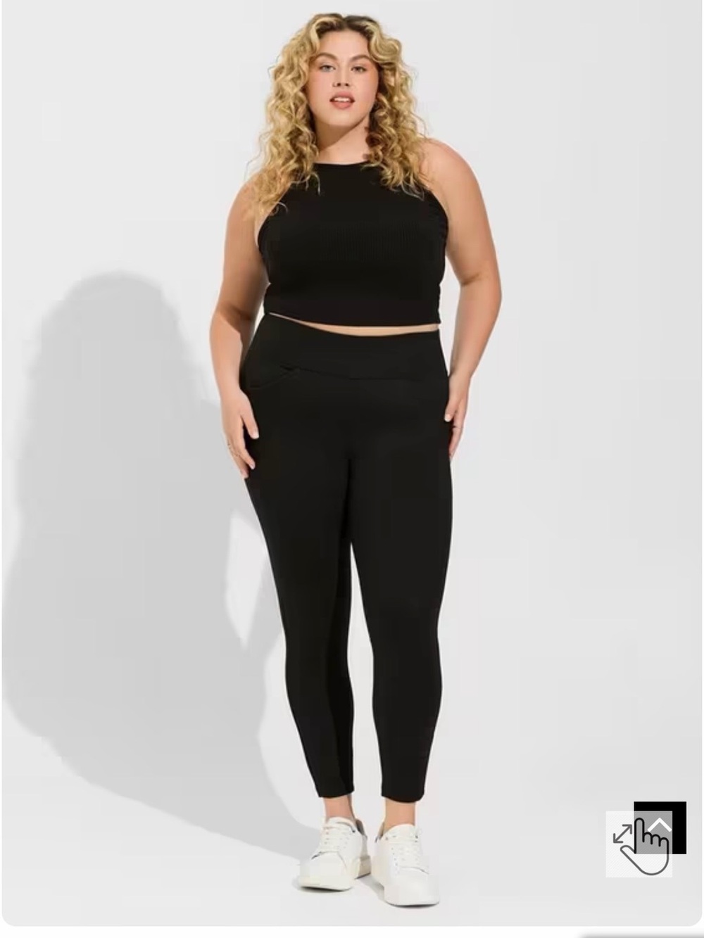 torrid Black High-Waist Pocket pixie pants